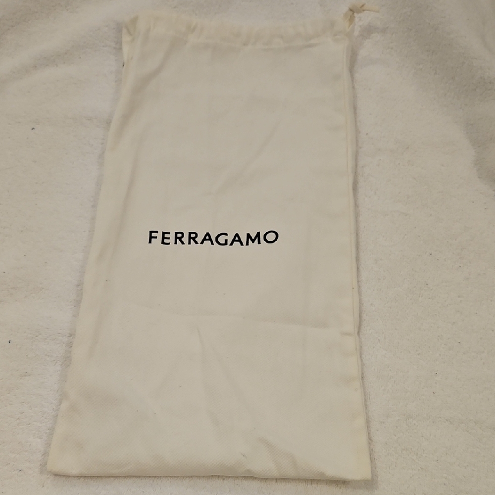 Salvatore Ferragamo Cream Logo Dust Bag